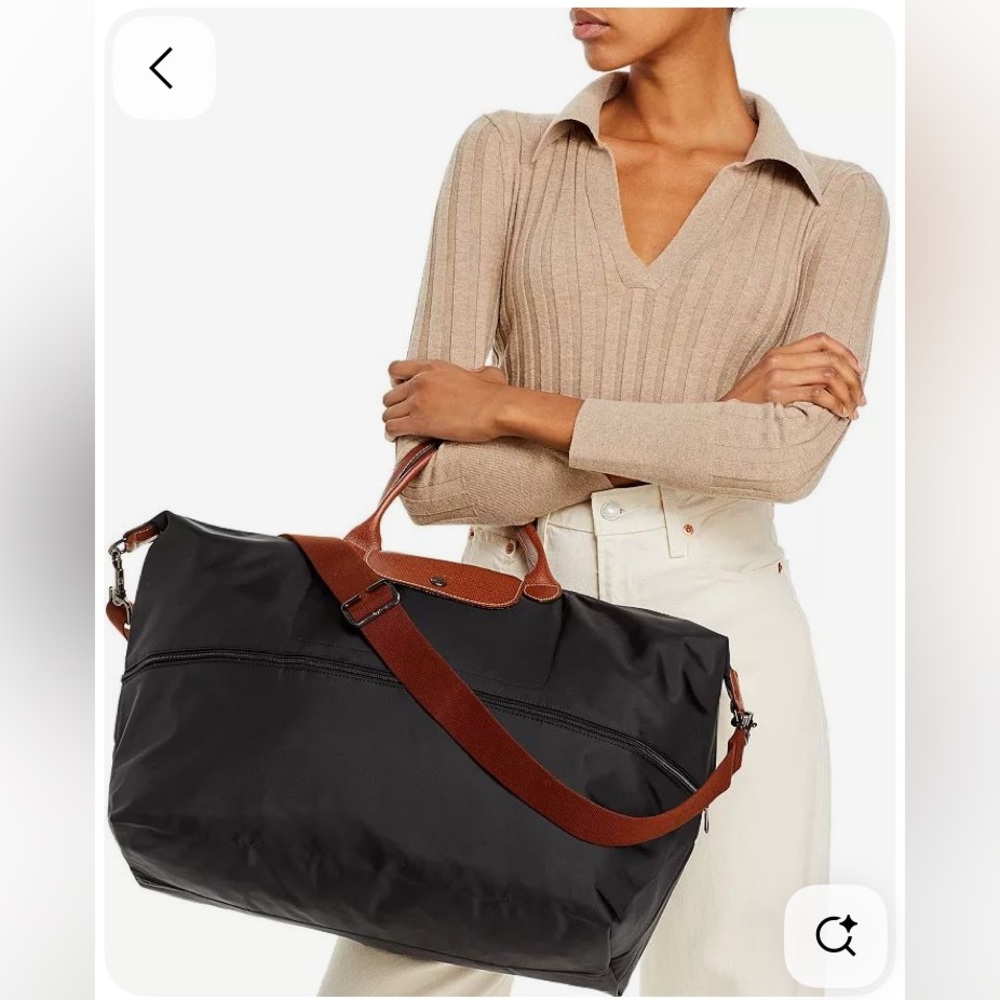Authentic LONGCHAMP LE PLIAGE ORIGINAL TRAVEL BAG EXPANDABLE